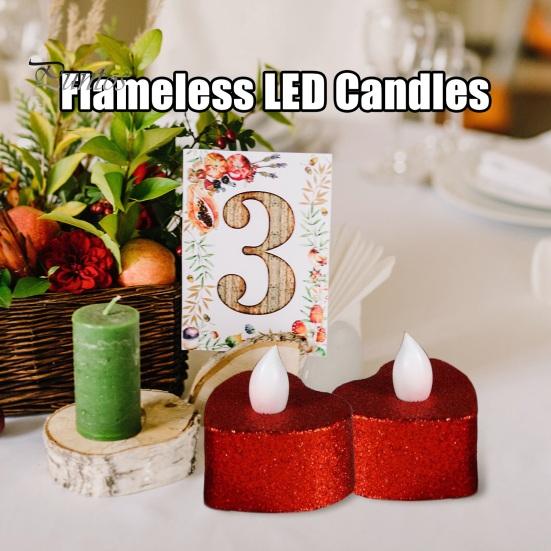 12 шт. мерцающих беспламенных свечей на батарейках светодиодные чайные свечи реалистичные фитили украшение для домашнего стола декор