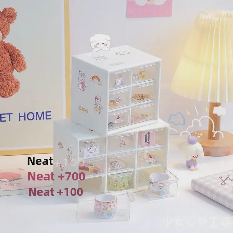 Очаровательный настольный органайзер с 9 ячейками и ящиком для ноутбука для общежитий