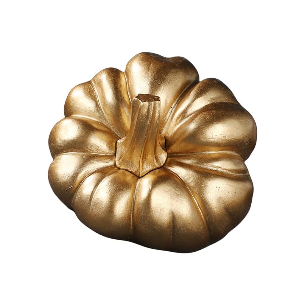 Pumpkin Autumn Decors Outdoor Gold Pumpkins Decorative Pumpkins Halloween Pumpkin Decors Artificial Pumpkins Fall Decors