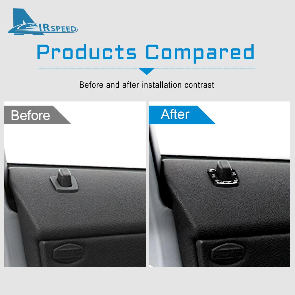 AIRSPEED 4 шт. для BMW X3 E83 2004-2010 Наклейка из углеродного волокна для автомобильного дверного замка, круглая крышка для E83, аксессуары для отделки салона