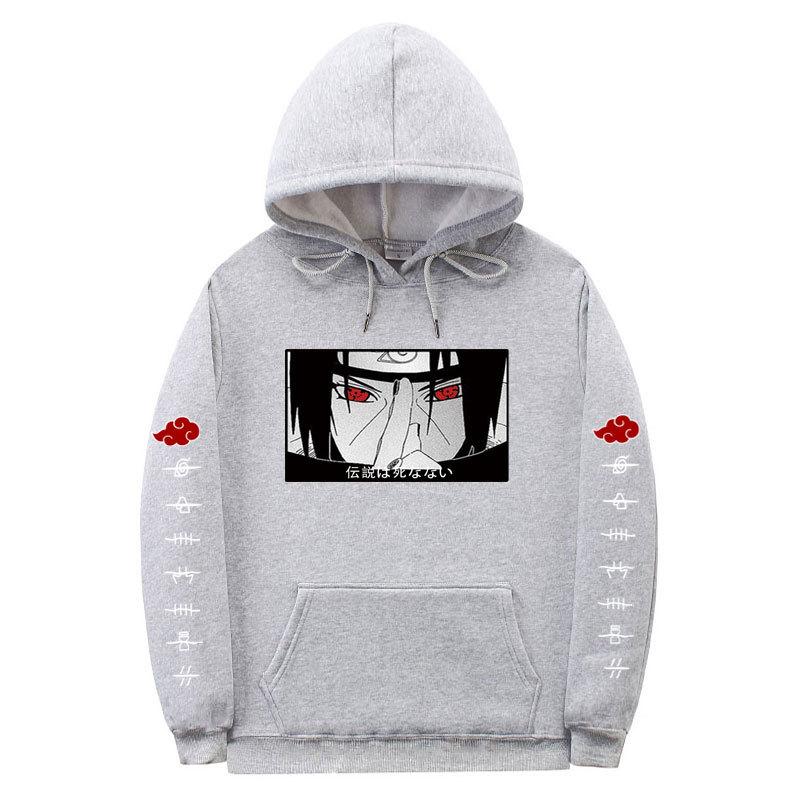 Autumn Winter Naruto Itachi Uchiha Printed Pullover Unisex Hoodie Long Sleeve Sweatshirt Pullover