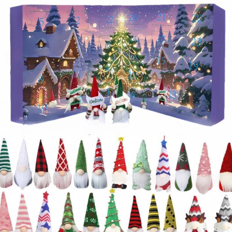 Christmas Gnome Advent Calendar Toy With Interactive Design For Family Fun And Child Development