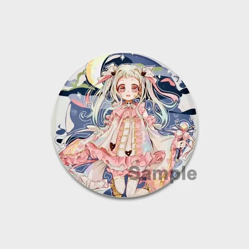 32/44/58 мм эмалевые булавки ручной работы, ювелирные аксессуары, аниме-брошь-булавка в виде унитаза Ханако-кун для одежды, украшения для рюкзака, значок для косплея