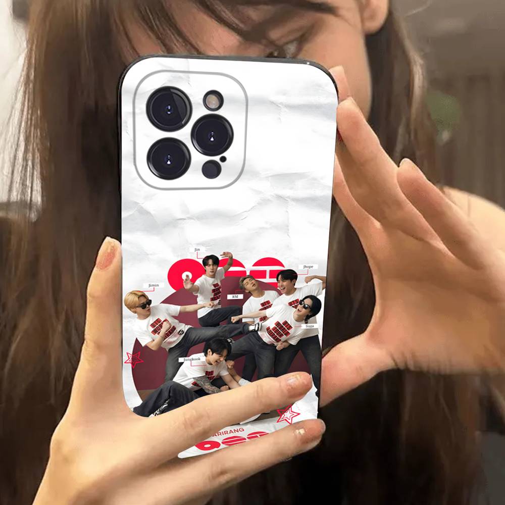 Kpop BTS Bangtan Boys Для IPhone 17 16 15 14 Pro Max Air 11 12 13 Mini Plus Чехол для телефона