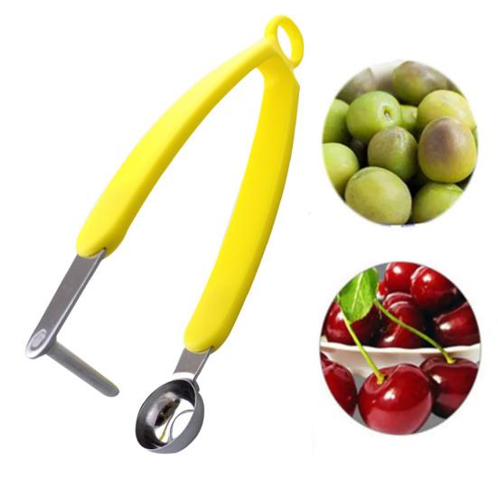 Cherry Corer Cherry Pitter Tool Stainless Steel Olive Pitter Heavy-Duty Fruit Pit Remover Multi-Purpose Kitchen Accessory
