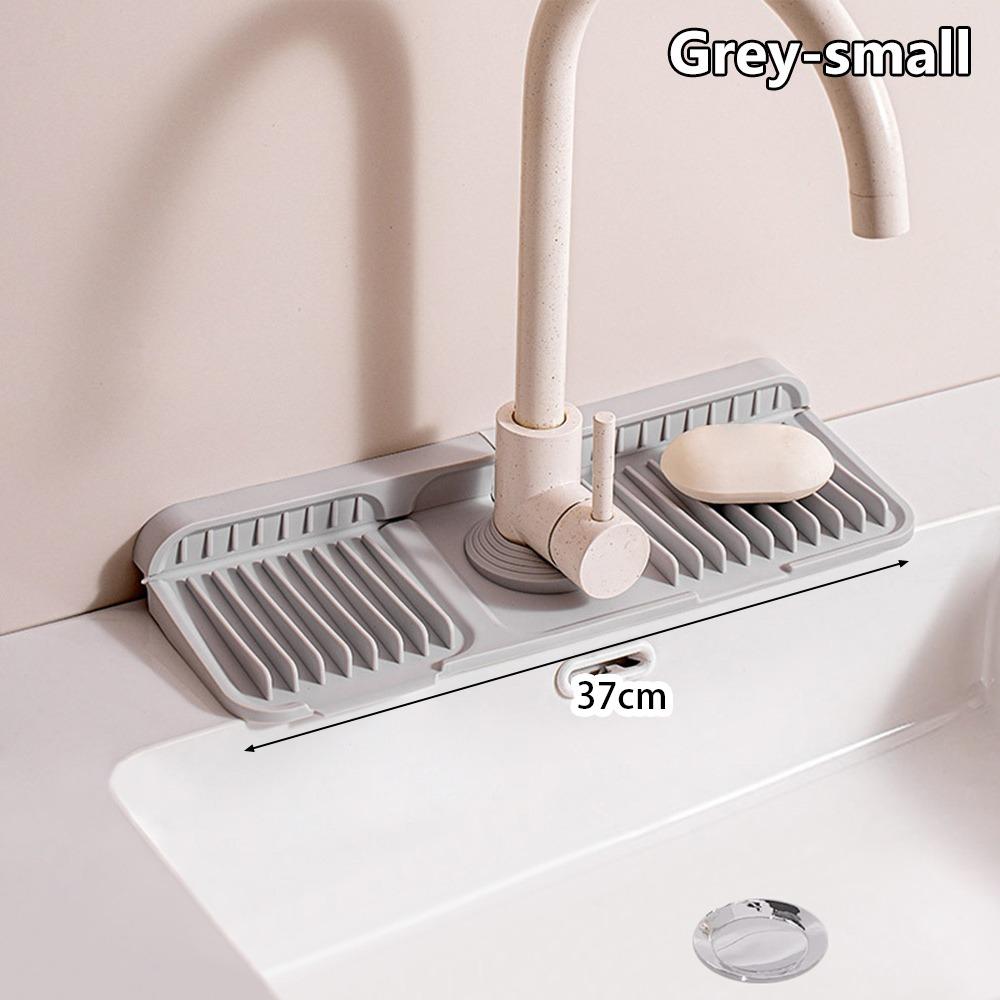 1Pcs Silicone Quick-drying Sink Mat Drying Pad Splash Guard  for Bathroom Kitchen Sink Faucet