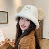 Plush Bucket Hat Puppy Fisherman Cap Soft Basin Hat
