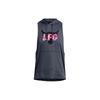Johnson Series Letter Print Casual Loose Sleeveless Hoodie Жилет мужской с капюшоном Storm-Gray 1383300-044