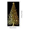 Christmas Tree Pattern Decoration 180x90cm 2025 Christmas Door Cover Banner Party Background Outdoor Porch Sign Can Customized