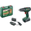 Cordless Drill-screwdriver - UniversalDrill 18V 40Nm + 1 1.5 Ah Battery, 1 Charger, 1 Double Screwdriver Bit and Box