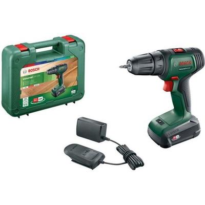 Аккумуляторная дрель-шуруповерт — UniversalDrill 18 В 40 Нм + 1 аккумулятор 1,5 Ач, 1 зарядное устройство, 1 двойная отвертка и коробка