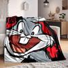 1 шт. Багз Банни Looney Tunes Фланелевое плед-одеяло Легкое Мягкое Теплое Всесезонное одеяло для дивана, кровати, путешествий, L1028118