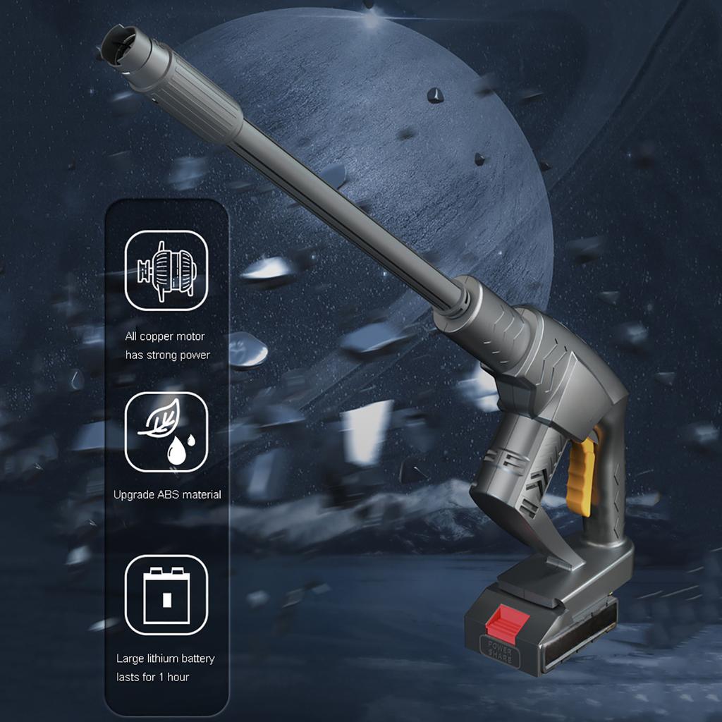 Беспроводная автомобильная стиральная машина, зарядка литиевой батареи, портативный водяной пистолет с водопроводной трубой, инструменты для автоматической мойки, детали для чистки автомобиля 21 В