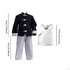 3 Pieces 1/12 Coat and Pants Vest, Handmade Doll Clothes, Miniature Clothing Costume for 6 Inch Male