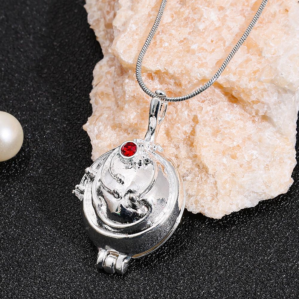 The Vampire Diaries Elena Gilbert Locket Necklace with Vervain, TVD Cosplay Pendant for Women Men, Openable Gift Jewelry