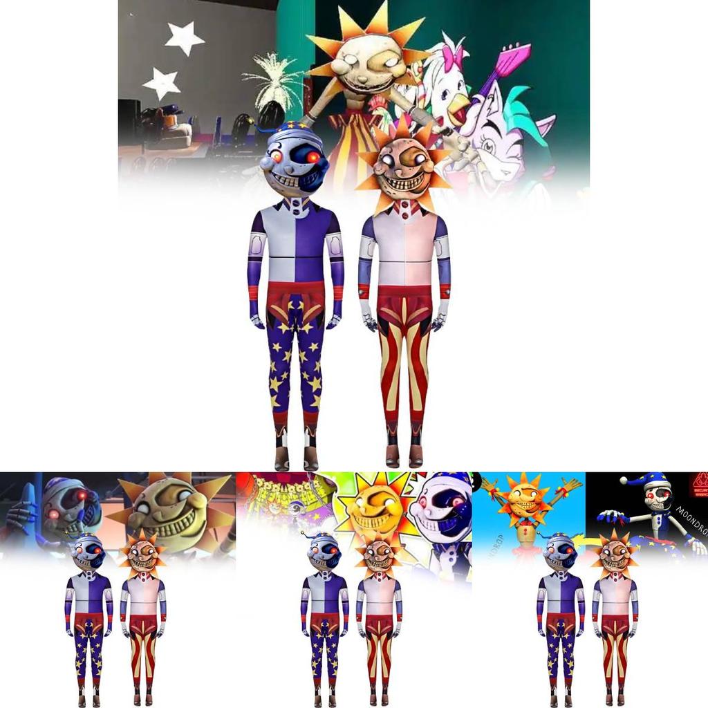 Косплей-комбинезон Fnaf Солнце и Луна из молочного шелка, костюм для ролевых игр для поклонников аниме