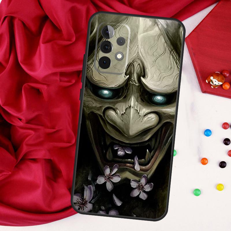 Чехол Oni Hannya Mask для Samsung Galaxy A52 A32 A22 A54 A14 A16 A26 A36 A56 A55 A35 A05 A06 A15 A53 A33 A13