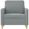 VidaXL Armchair, Seat with Padded Armrests and Backrest, Sofa with Cushion, Living Room Furniture, Modern, Grey 359462