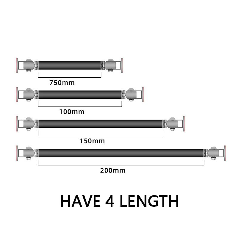 Универсальный автомобильный разветвитель, гоночный регулируемый передний бампер, опора для рулевой тяги, комплект для экономии отверстий для сверления 75 мм/100 мм/150 мм/200 мм
