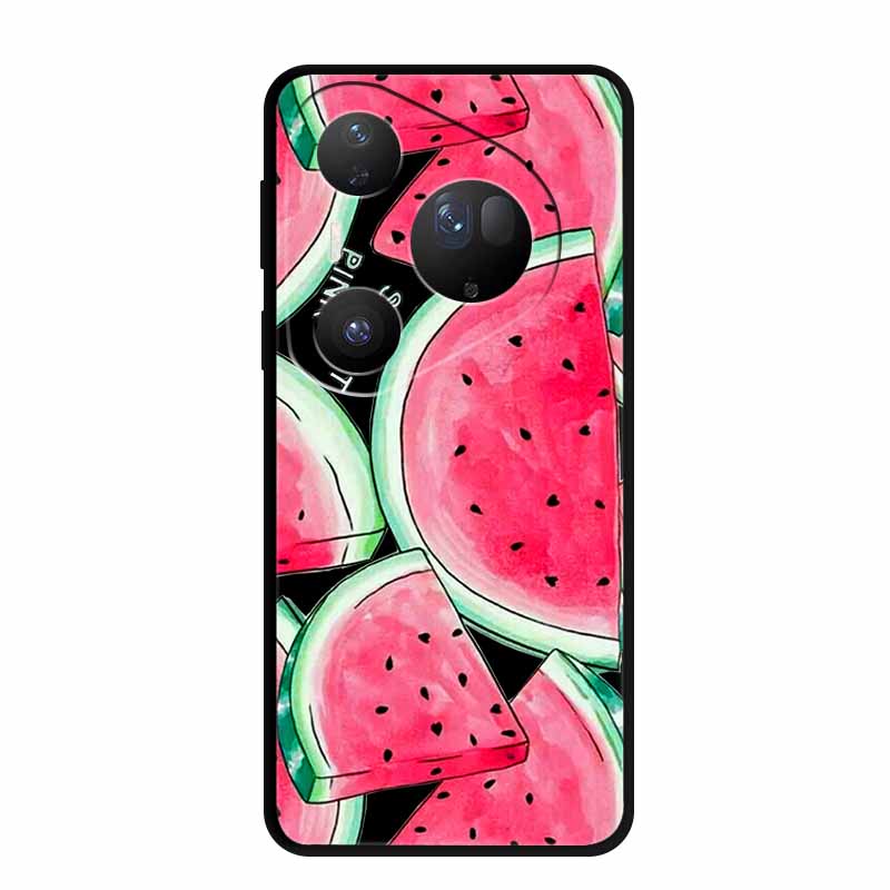Для Huawei Pura 80 Ultra 5G Чехол Coque Мультяшный Кот Расписной Черный Силиконовый Мягкая Задняя Крышка Для Huawei Pura 80 Ultra Чехлы Оболочки