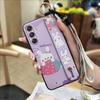 Wrist Strap Fashion Design Phone Case For Samsung Galaxy M34 5G/SM-M346B Soft Case Phone Holder Back Cover Protective