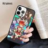 Чехол для телефона Genshin Impact Sayu для iPhone 17 Air 16 15 14 Max Plus 11 12 13 Pro Max Чехол для телефона coque Fundas