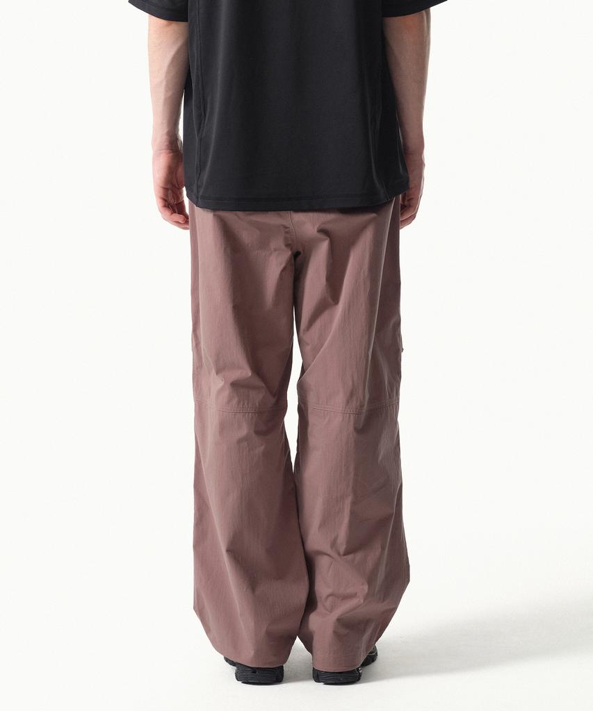 MUSINSA STANDARD [City Leisure] Cn Wide Belted Parachute Pants [Smoke Pink]