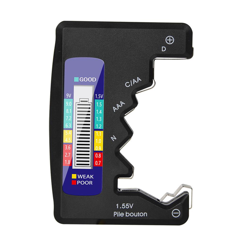 Цифровой тестер аккумуляторов CDN AA AAA 9 В 1,5 В Универсальный тестер таблеточных аккумуляторов Проверка вольтажа Детектор емкости Инструмент для измерения емкости