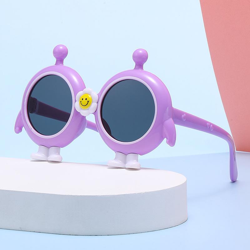 7336 New Egg Boy Children'S Cartoon Sunglasses, Boys And Girls Sunglasses, Sunglasses, Cute Baby Sunscreen Glasses