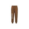 Holiday Logo Letter Print Fleece Joggers Men Bottoms Light-Brown FD7468-281