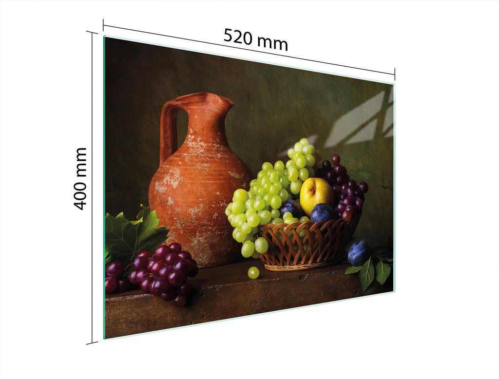 SZKLANA DESKA DO KROJENIA 52x40 WINOGRONO