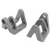 2Pcs Boat Bumper Clips Quick Release for Binding Nylon Fiberglass Pontoon Holders Rope Accessories Silver