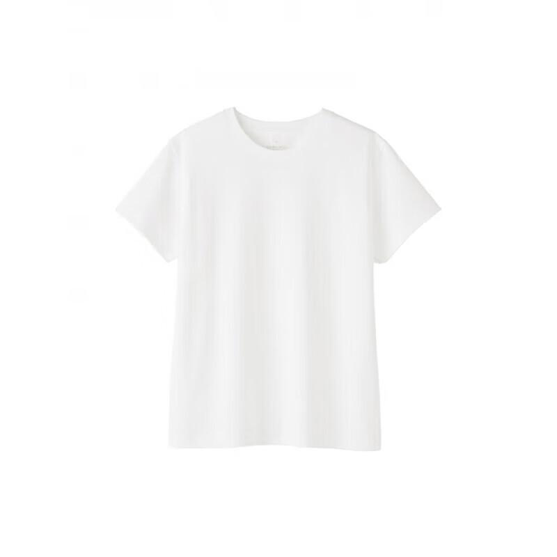 MUJI Футболка с коротким рукавом и круглым вырезом, ткань Tenjiku