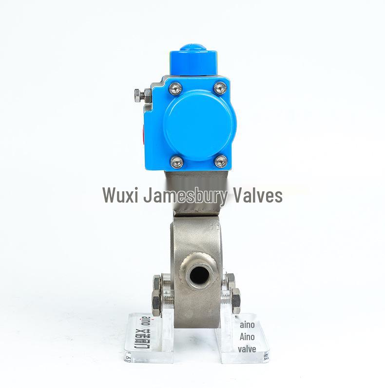 Three-Piece Stainless Steel Pneumatic Threaded Ball Valve, 3PC Straight-Through, Model BQ671F