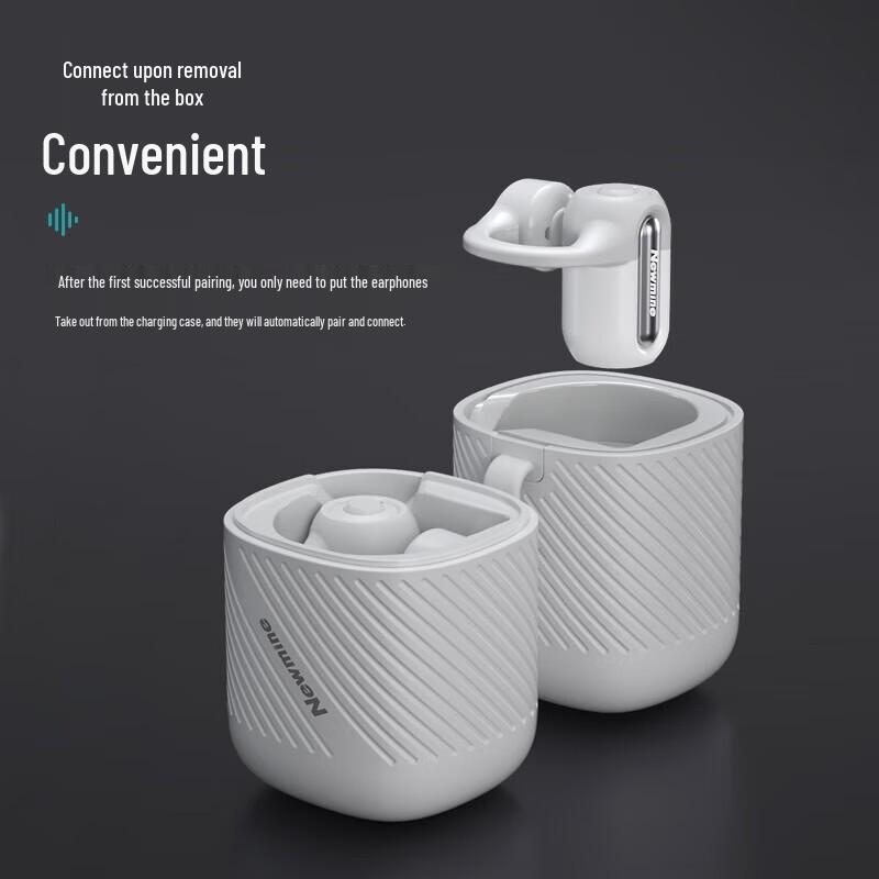 Newmine GE12 Bone Conduction True Wireless Clip-On Sports Earbuds