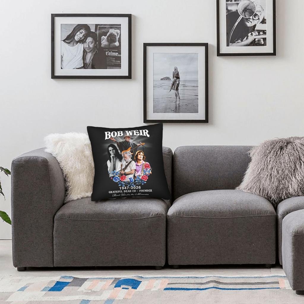 Forever Bob Weir 1947 To Pillow Cover Kawaii Pillow Case For Living Room Chair Graphic Pillowcases Birthday Gift