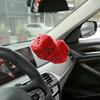 Пара ворсистых кубиков с кожаными точками Ретро Подвесные аксессуары для зеркала заднего вида автомобиля Для украшения автомобиля