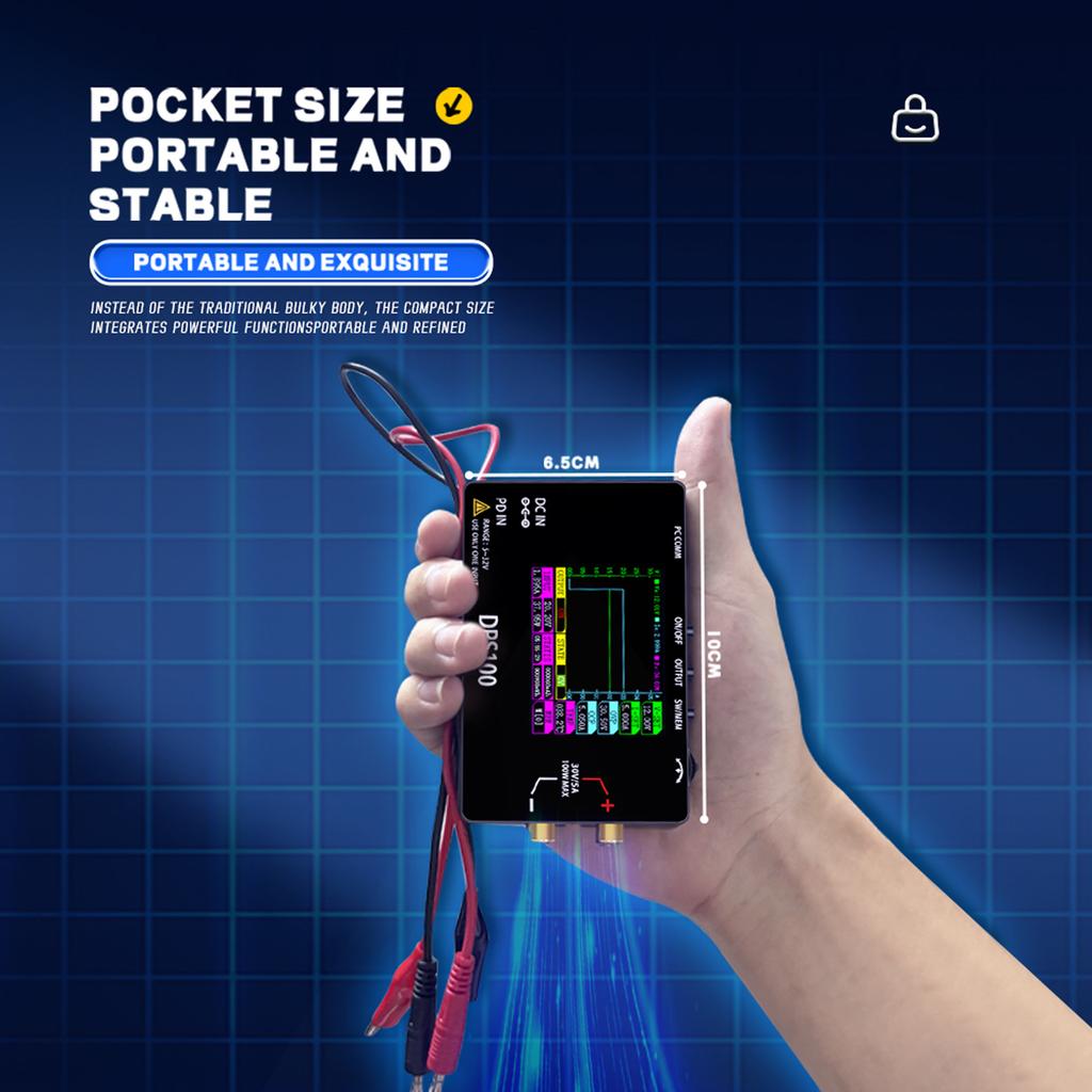 DPS100 Компактный настольный импульсный источник питания 30 В 5 А 100 Вт, миниатюрный портативный импульсный источник питания, программируемый стабилизатор напряжения.