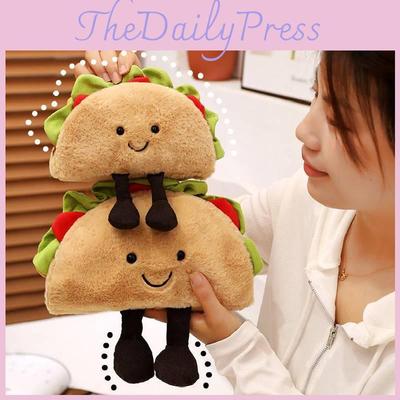 Очаровательная плюшевая игрушка милая кукла-бургер, пицца, тако мягкое чучело для младенцев