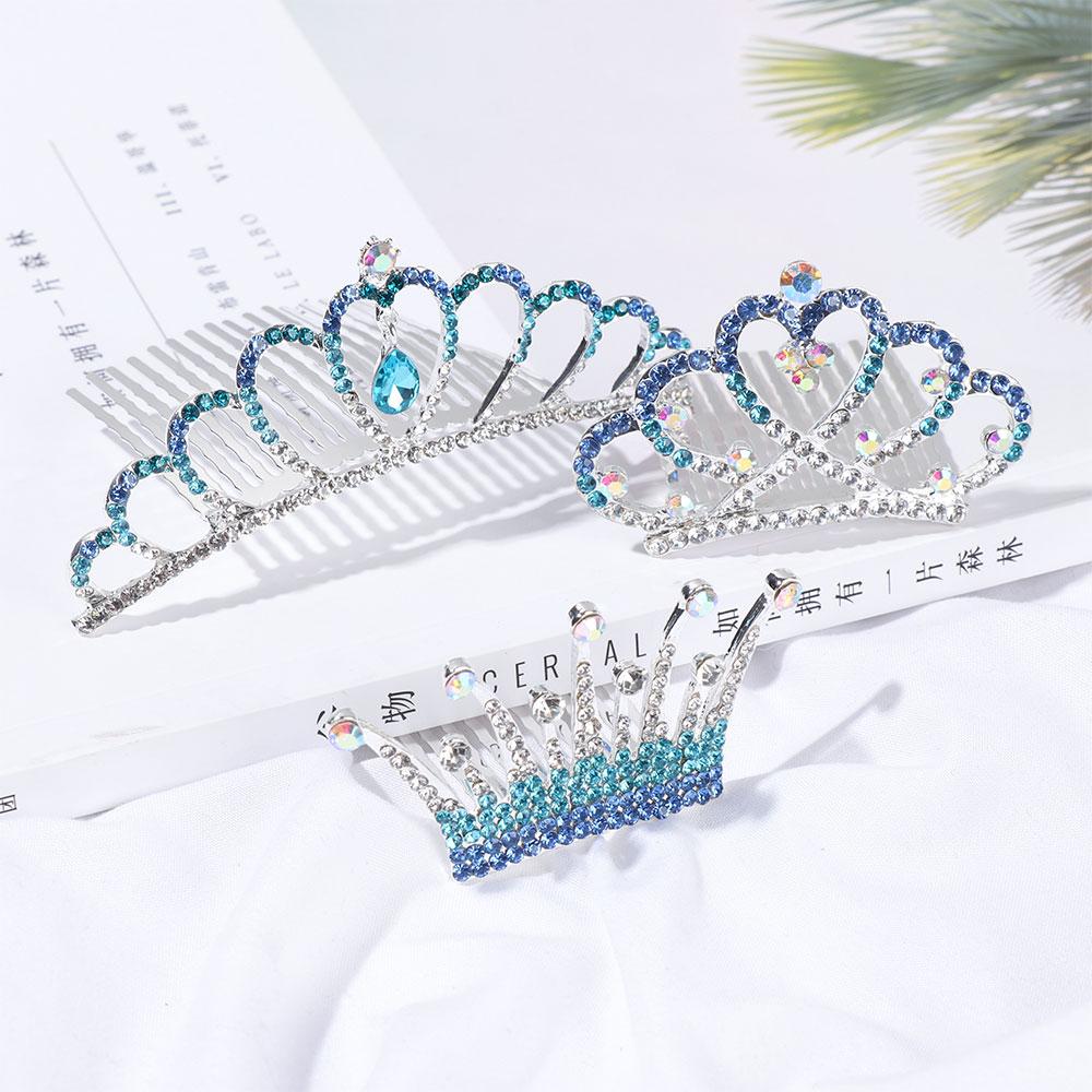 Lovely Princess Crystal Hairpin Children's Headwear Crown Comb Rabbit