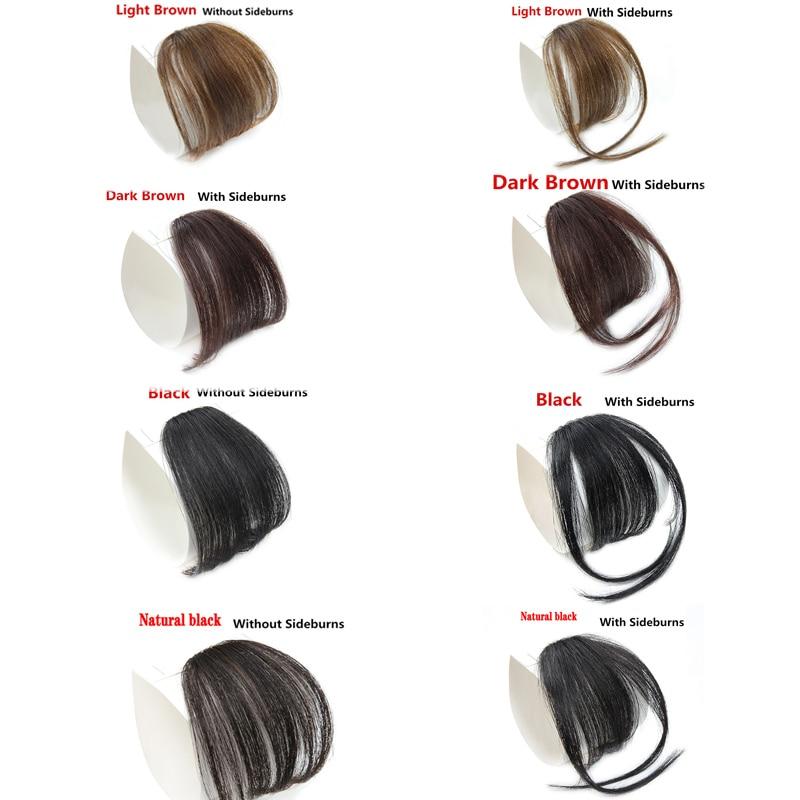 MISS WIG Челка на заколке, синтетическая воздушная челка, тонкая невидимая наращивание, прямой передний аккуратный парик для женщин