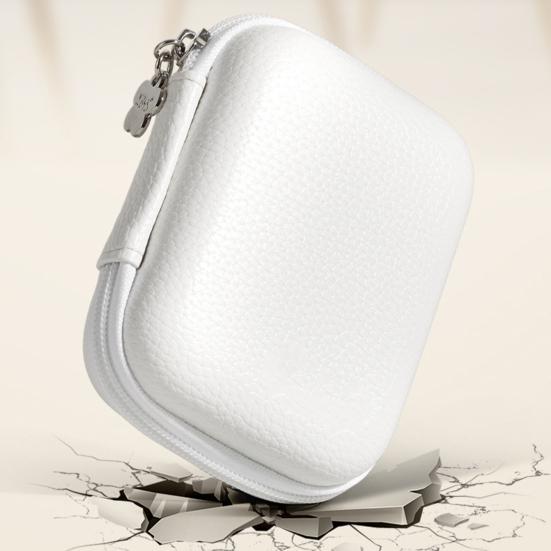 Сумка для хранения наушников Застежка-молния Большая вместимость для зарядного устройства Компактный размер Портативный Плюшевый