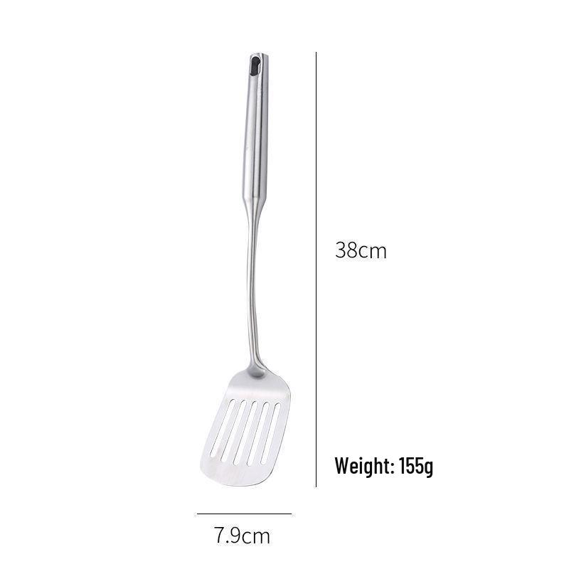 Половник из нержавеющей стали с ручкой из грушевого дерева - Ложка с длинной ручкой для супа, каши и жарки.