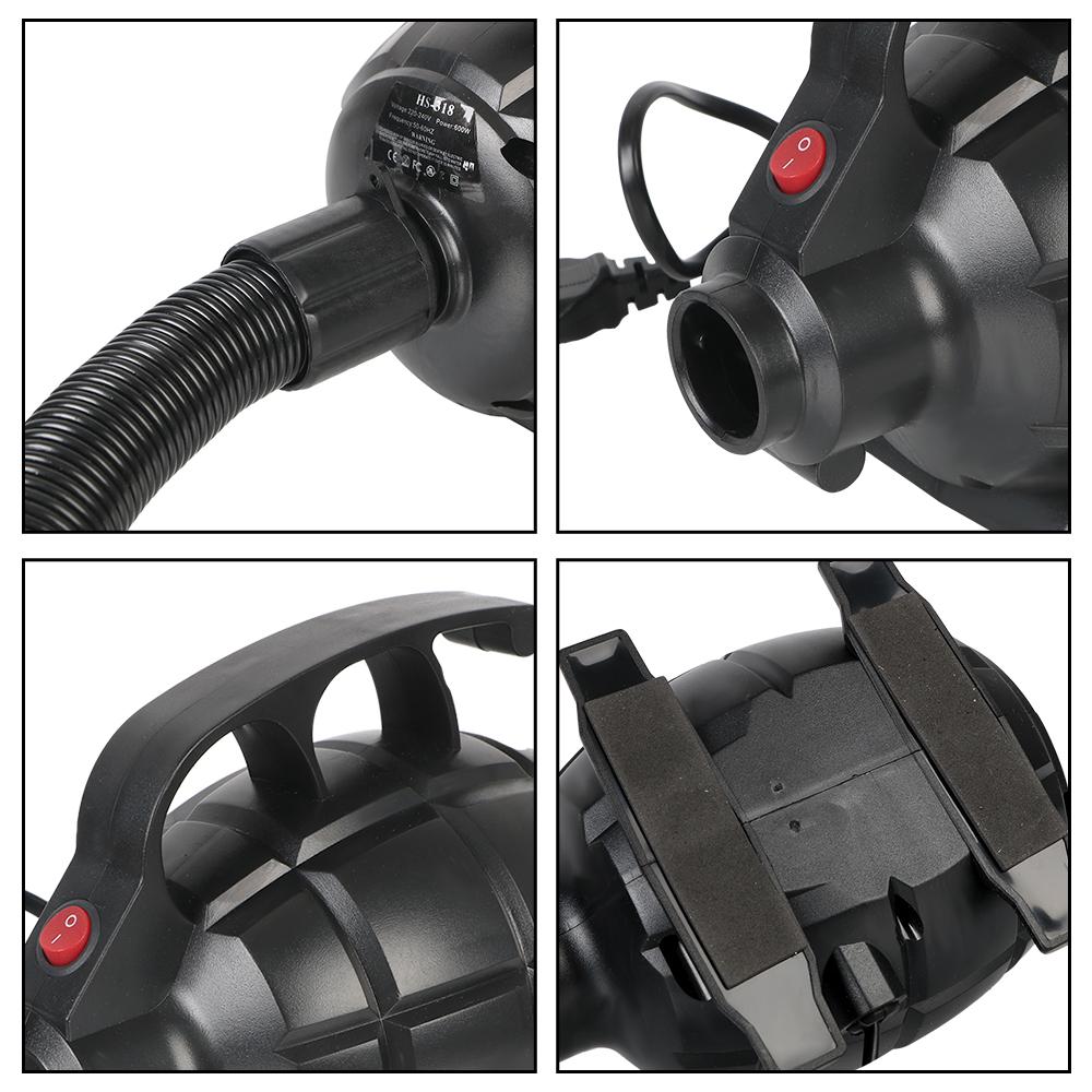 Портативный электрический воздушный насос для дома, бытовой, для кемпинга, многофункциональный инструмент, инструмент для надувания воздушной кровати, 220 В, 600 Вт, воздушный компрессор, вилка ЕС/США