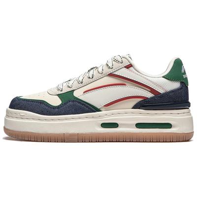 Li Ning Future C1 Удобные универсальные нескользящие износостойкие низкие кроссовки для скейтбординга женские кроссовки светло-зеленые AGCU068-4