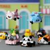 Cute Small Fleet Cartoon Animal Doll Toy Building Blocks Set with Planes Tanks Cars - Educational Puzzle Assembly Kit for Kids