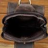Real Leather Men Casual Design Small Waist Bag Cowhide Fashion Hook Bum Bag Waist Belt Pack  6" Phone Pouch