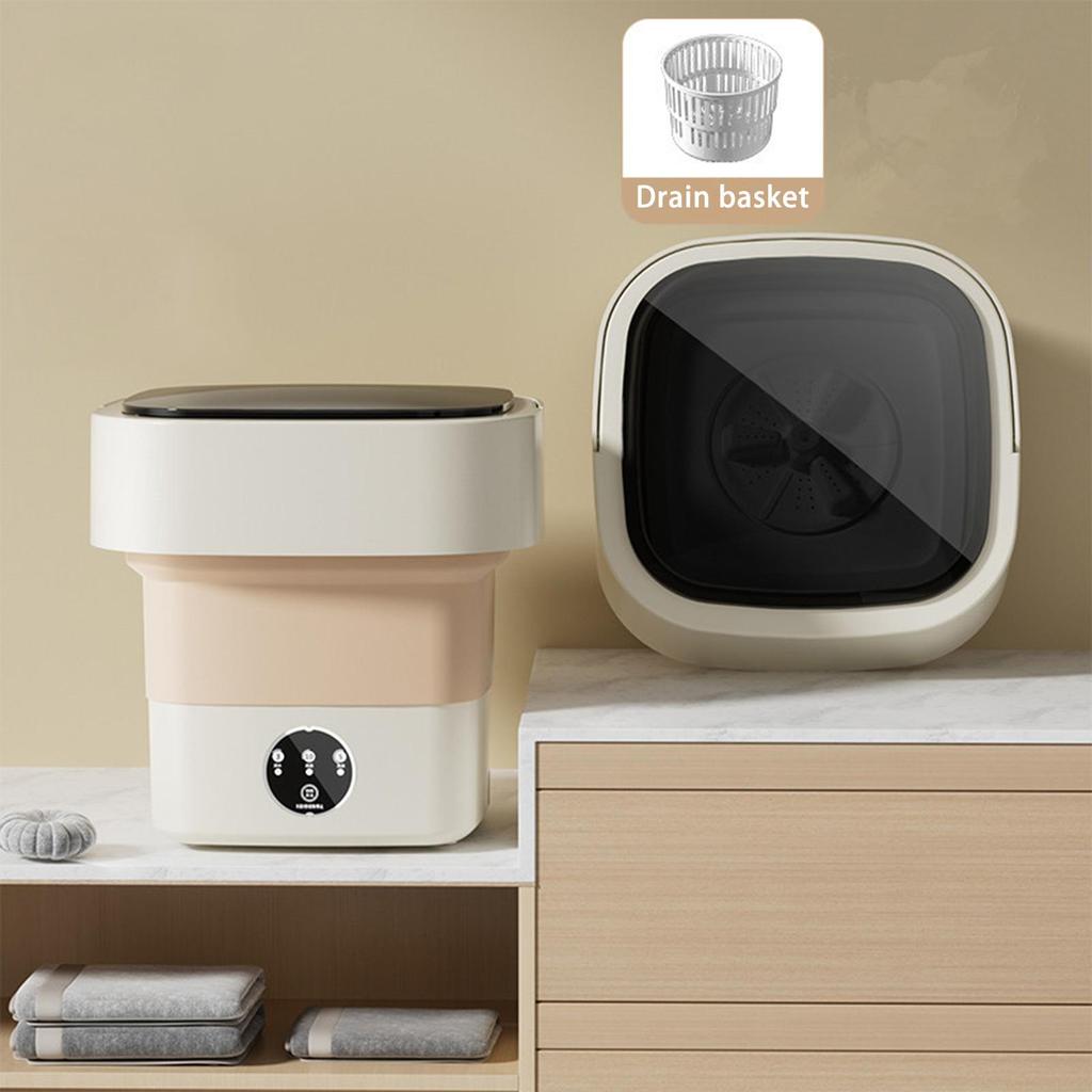 Стиральная машина для нижнего белья 6,5 л, портативная складная стиральная машина для мини-бюстгальтера, детская одежда, мелкие предметы, стиральная машина для общежитий, кемпинга и путешествий