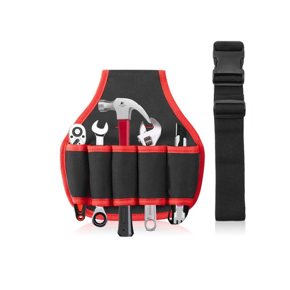 Wear-resistant Tool Waist Pack Multi-pocket Tools Storage Bag Durable Hardware Tools Pouch  Install