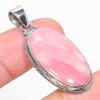 Natural Pink Opal Gemstone Handmade 925 Solid Sterling Silver Pendant 1.75" U8Y50